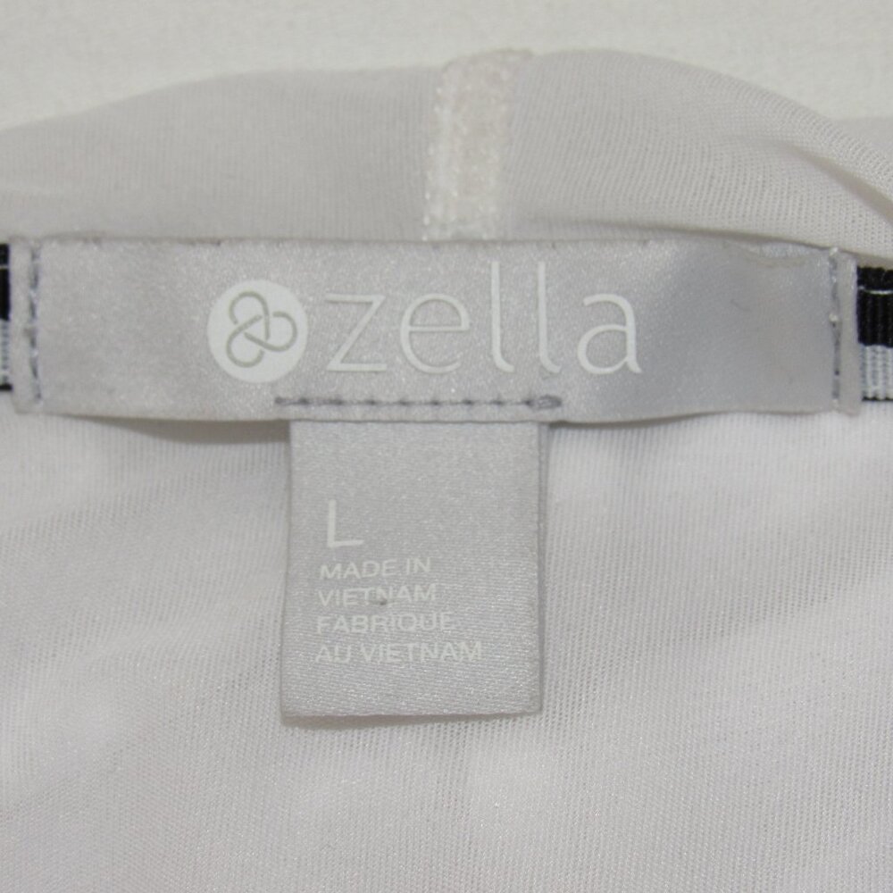 Zella INNOVATE White Sheer Running Hoodie Women's L Large - Picture 8 of 8